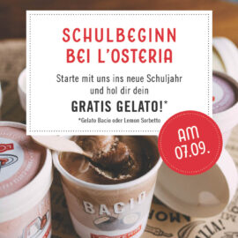 L’Osteria: Schulbeginn