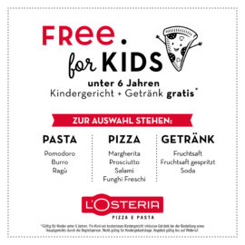L’Osteria:„Free for Kids“